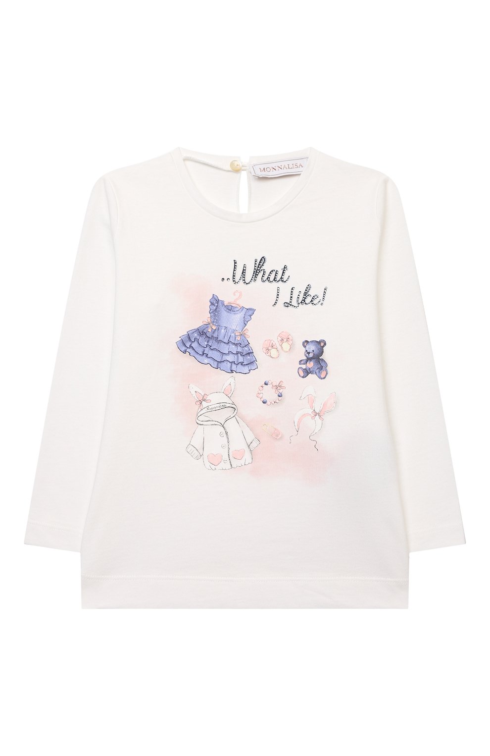 Хлопковый лонгслив MONNALISA, арт. 318620PV., фото 1