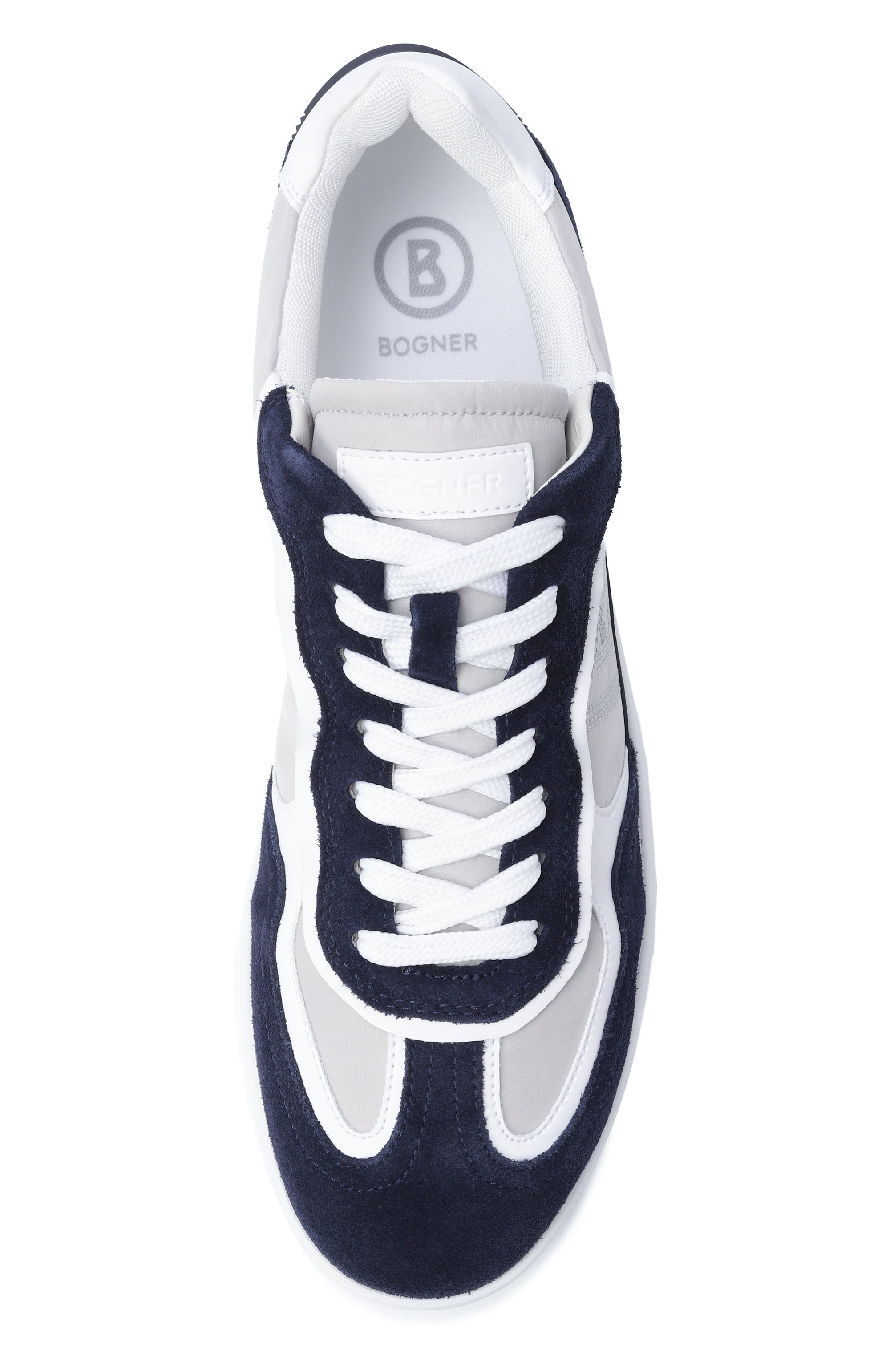 Комбинированные кеды BOGNER темно-синего цвета по цене 36550 руб., арт. 12621385, фото 5 Комбинированные кеды BOGNER, арт. 12621385, фото 5