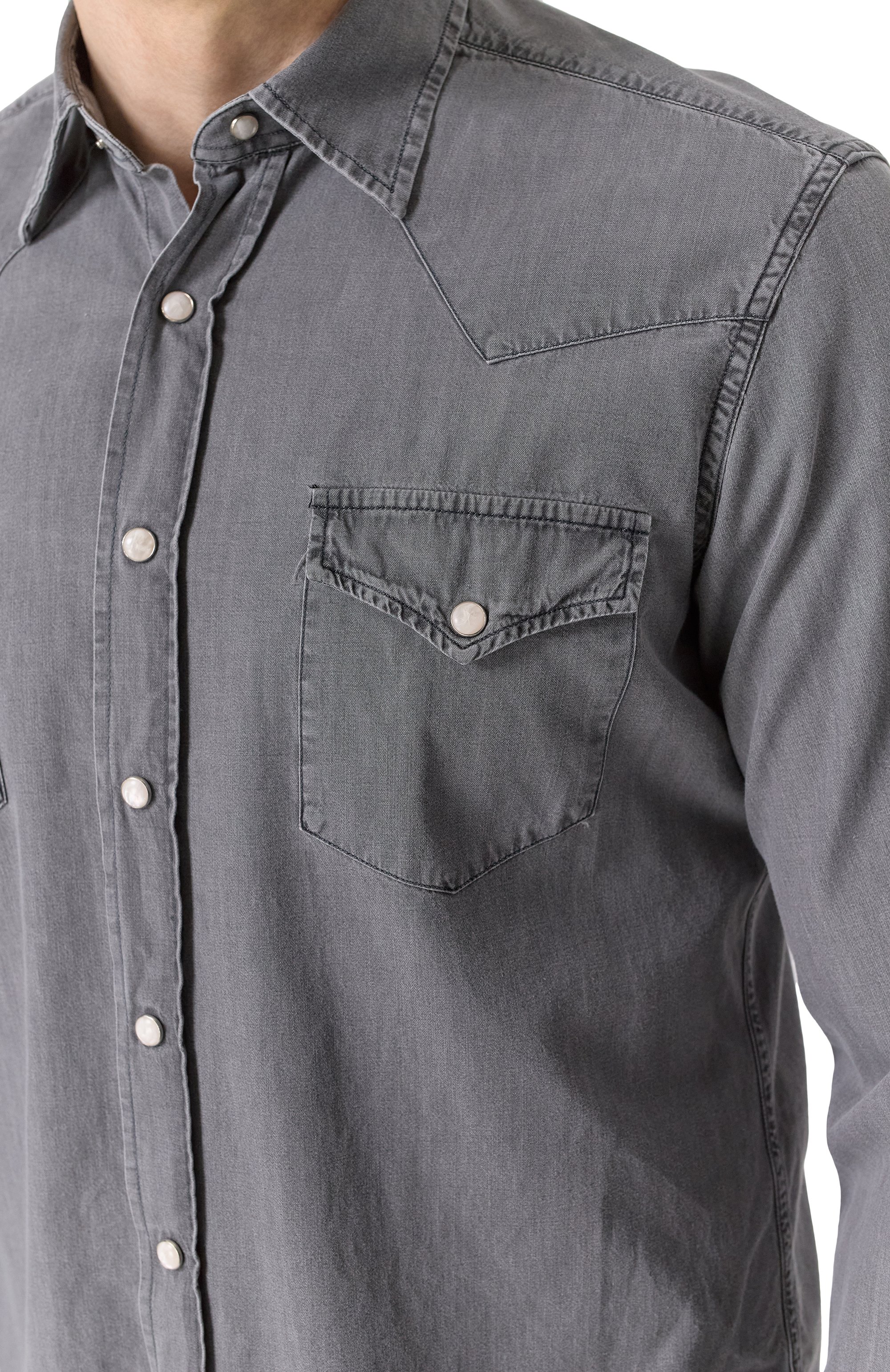 Хлопковая рубашка ALESSANDRO GHERARDI, арт. TEXANA5/10AJ, фото 5