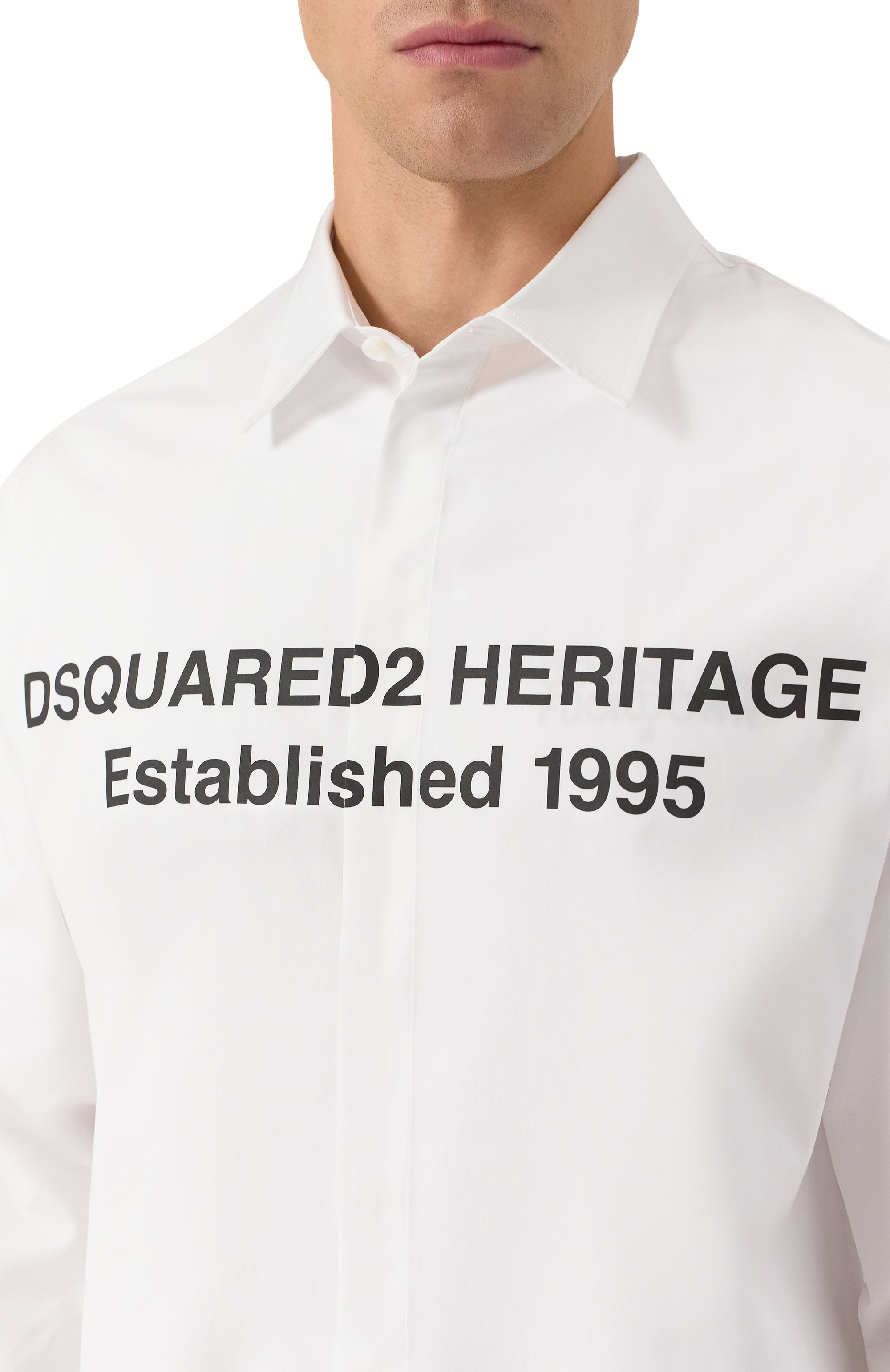 Хлопковая рубашка DSQUARED2, арт. S74DM0949/S36275, фото 5