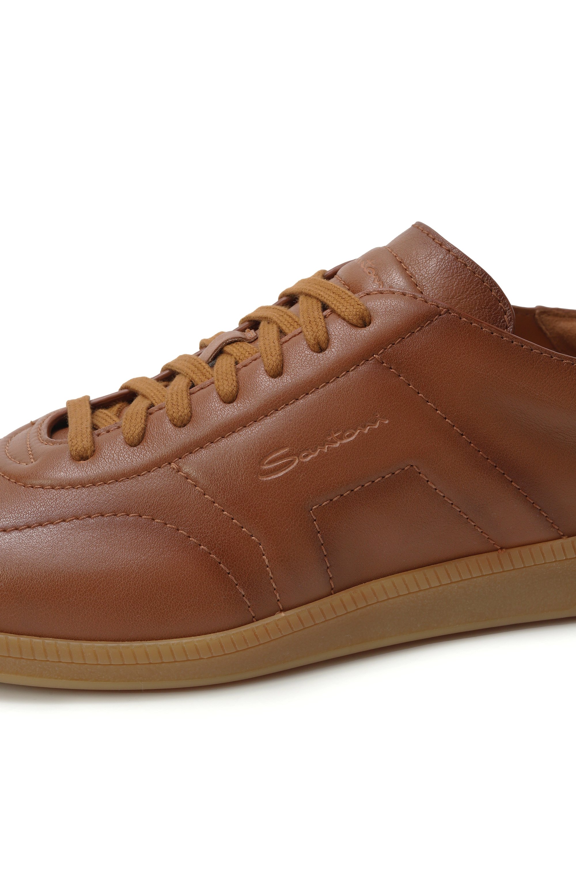 Кожаные кеды dbs oly SANTONI, арт. MBPG22072FARTSDW, фото 7