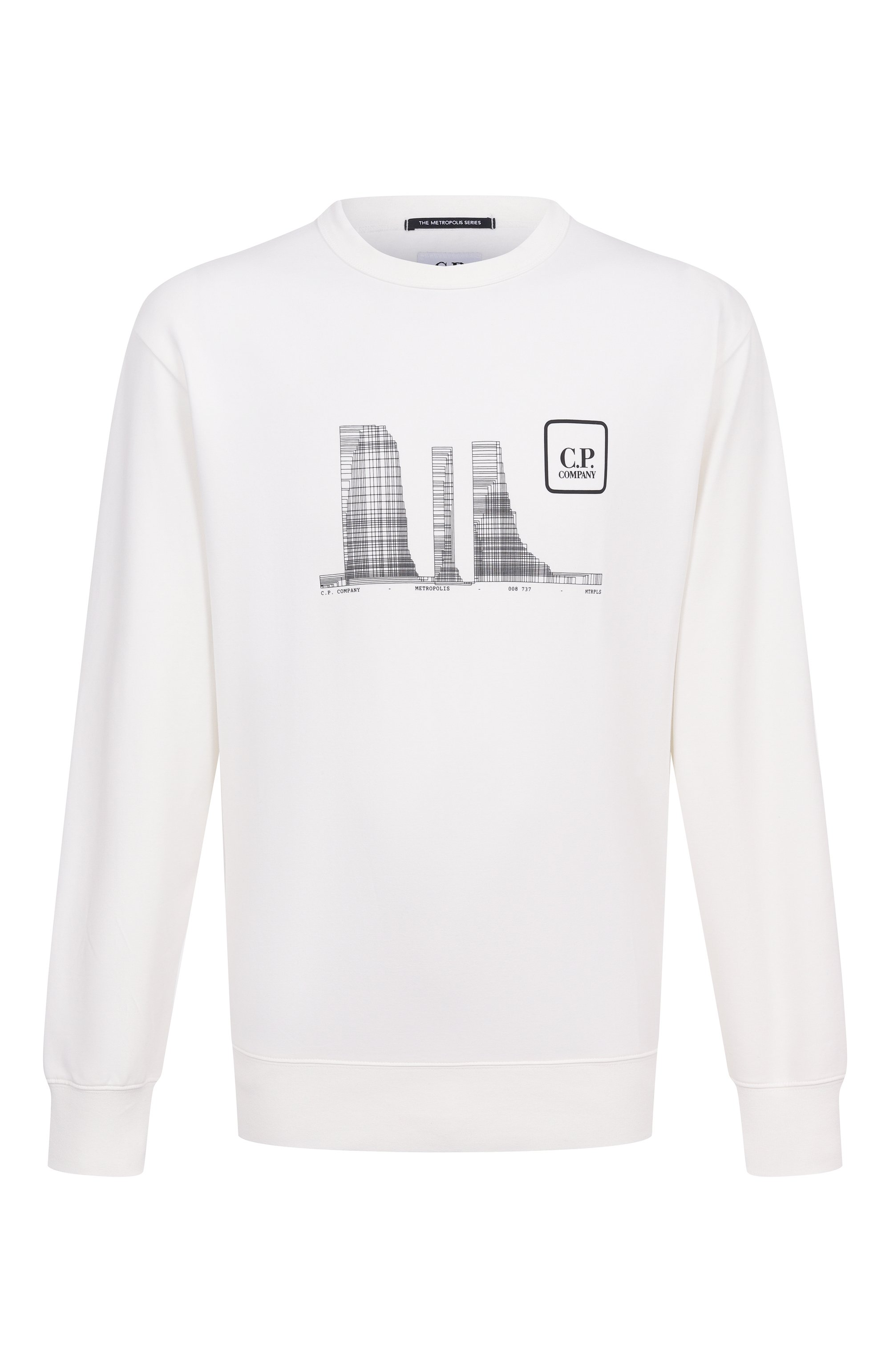 Хлопковый свитшот C.P. COMPANY, арт. 18CLSS051A006452W, фото 1