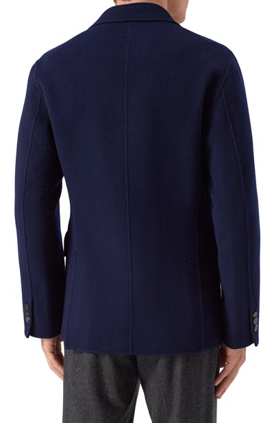 Пиджак из шерсти и кашемира 12 STOREEZ темно-синего цвета по цене 49000 руб., арт. 127945, фото 4 Пиджак из шерсти и кашемира 12 STOREEZ, арт. 127945, фото 4