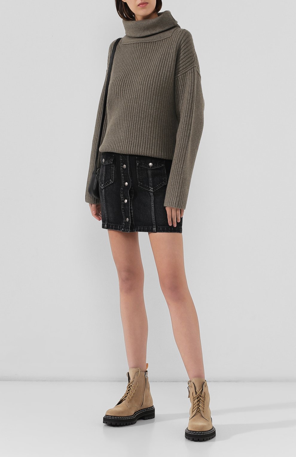 Пуловер ALEXANDER WANG хаки цвета по цене 57450 руб., арт. 1KC2191043, фото 2 Пуловер ALEXANDER WANG, арт. 1KC2191043, фото 2
