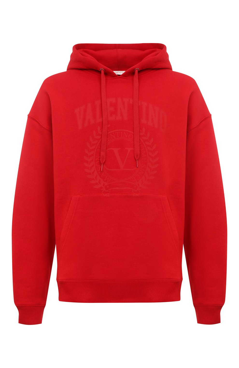 Хлопковое худи Valentino цвет красный купить в ЦУМ OUTLET, арт