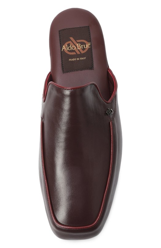 Кожаные домашние туфли Aldo Brue PCU.39906-NANA Бордовый  PCU.39906-NANA Фото 6