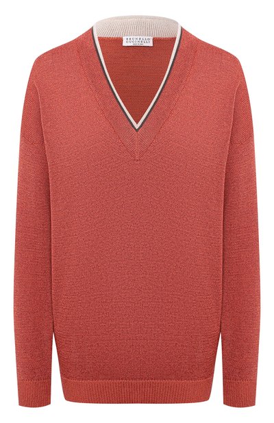 Женский пуловер из хлопка и вискозы BRUNELLO CUCINELLI, арт. M74767422