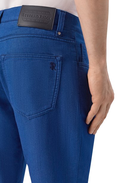 Джинсы STEFANO RICCI синего цвета по цене 158500 руб., арт. MFT62R1250/TR149L, фото 5 Джинсы STEFANO RICCI, арт. MFT62R1250/TR149L, фото 5