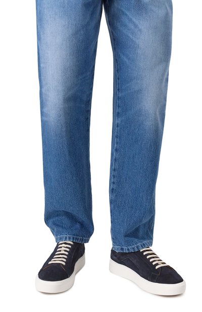 Замшевые кеды KITON, арт. USSA268N0119007, фото 3