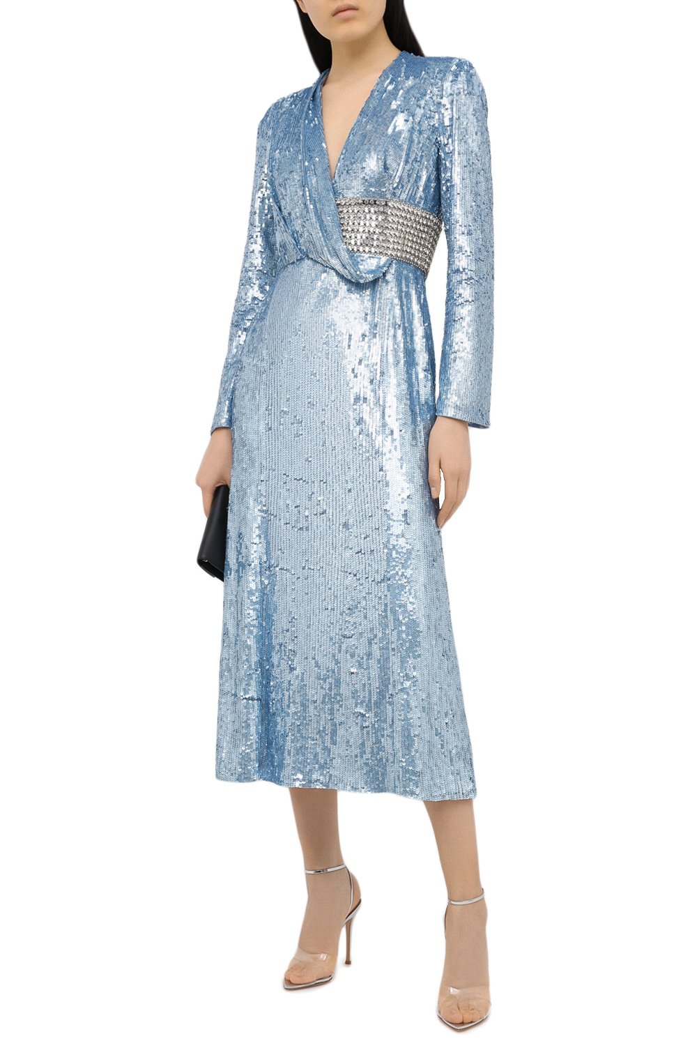 Комбинированные босоножки stark GIANVITO ROSSI, арт. G31205.15RIC.GMETRAR, фото 2