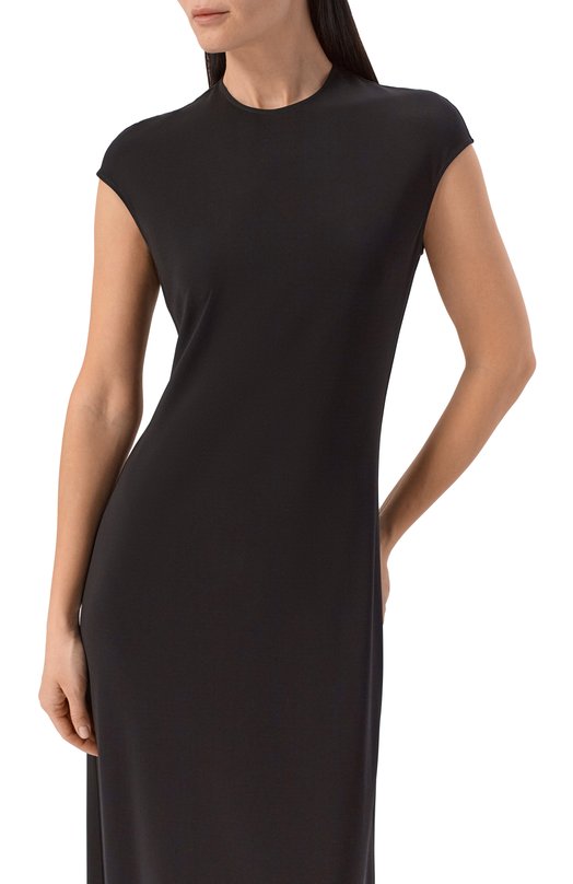 Платье из вискозы TOTEME 252-WRD0188-FB0162 Чёрный  252-WRD0188-FB0162 Фото 4