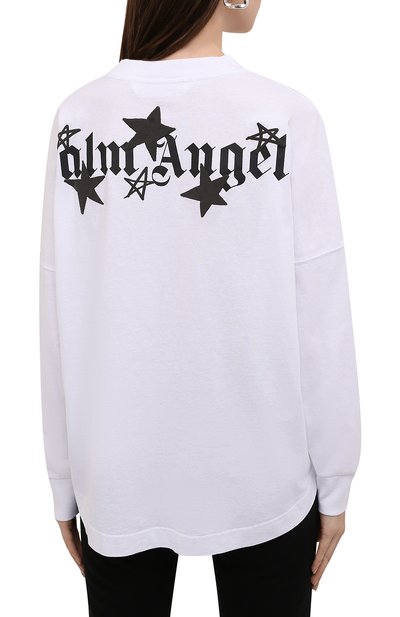 Хлопковый лонгслив PALM ANGELS, арт. PWAB012F21JER0010110, фото 4