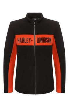 Мужская куртка genuine motorclothes HARLEY-DAVIDSON черного цвета, арт. 99087-20VM | Фото 1 (Материал внешний: Синтетический материал; Мужское Кросс-КТ: Верхняя одежда; Длина (верхняя одежда): Короткие; Рукава: Длинные; Кросс-КТ: Ветровки, Куртка, Легкие; Драгоценные камни: Проставлено; Материал сплава: Проставлено; Стили: Кэжуэл)