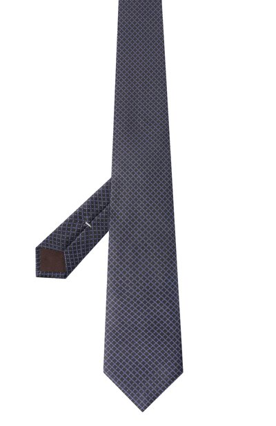 Шелковый галстук CANALI темно-синего цвета по цене 21450 руб., арт. 18/HJ04702, фото 3 Шелковый галстук CANALI, арт. 18/HJ04702, фото 3