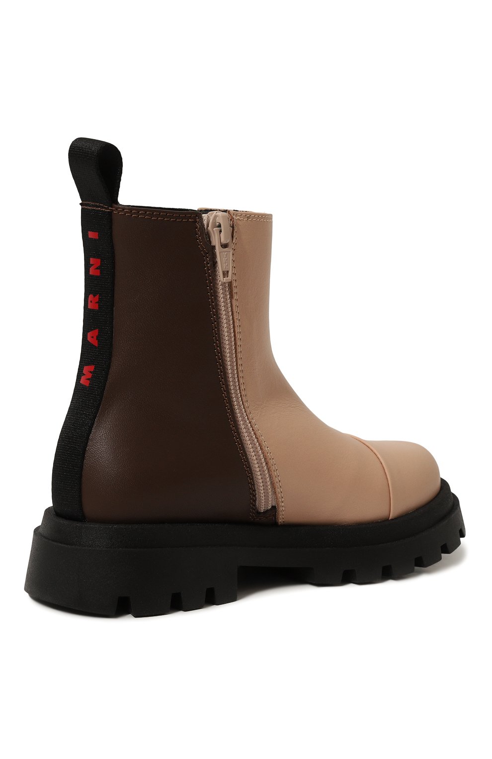 Кожаные челси MARNI бежевого цвета по цене 27600 руб., арт. 78315/28-35, фото 3 Кожаные челси MARNI, арт. 78315/28-35, фото 3