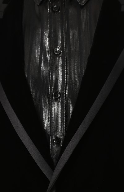 Приталенный бархатный жакет SAINT LAURENT, арт. 534246/Y525R, фото 5