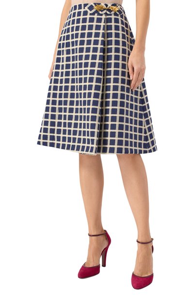 Юбка из шерсти и хлопка VALENTINO, арт. 7B3RACE49G2, фото 3