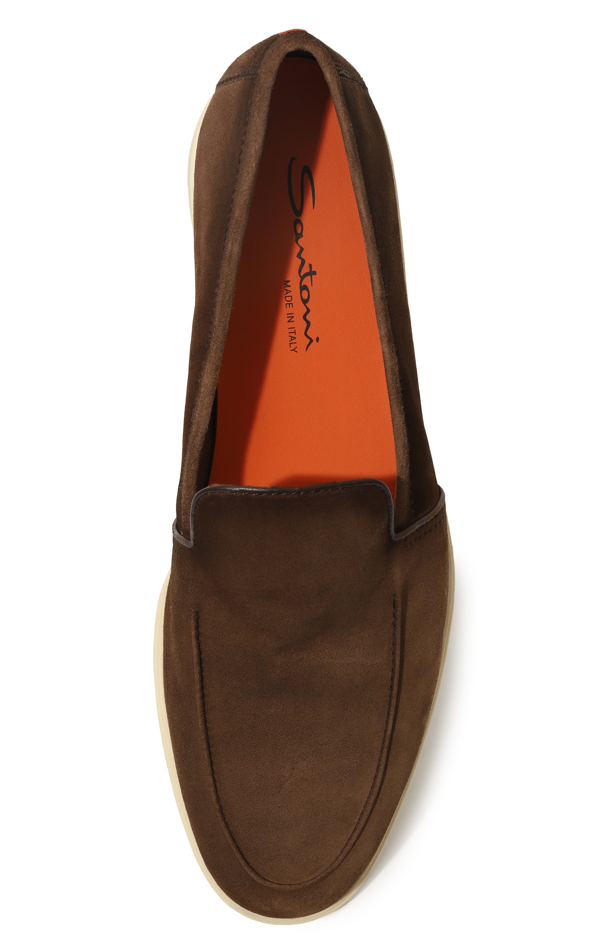 Замшевые лоферы malibu SANTONI, арт. MGAG18829TICSTZ0M21, фото 6