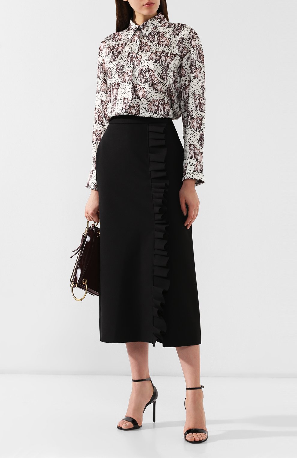 Рубашка с принтом MSGM, арт. 2741MDE10B 195651, фото 2