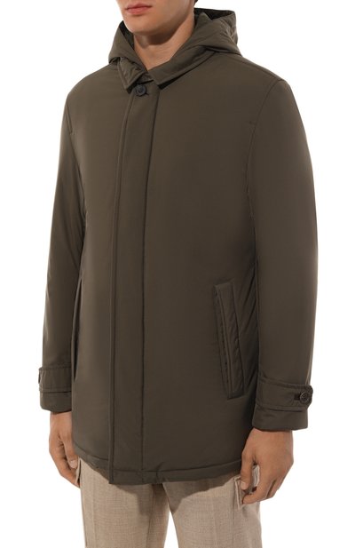 Утепленная парка CORNELIANI хаки цвета по цене 117500 руб., арт. 9425M1-9420158, фото 3 Утепленная парка CORNELIANI, арт. 9425M1-9420158, фото 3