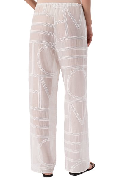 Брюки из хлопка и шелка TOTEME, арт. 253-WRB0316-FB0441, фото 4