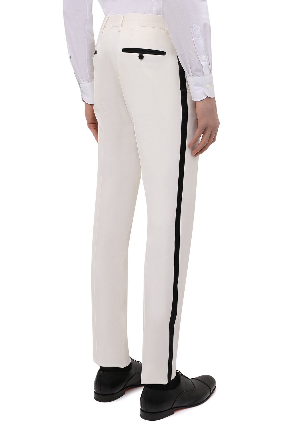 Смокинг из шерсти и шелка DOLCE & GABBANA белого цвета по цене 323500 руб., арт. GKHYMT/FUBE7, фото 5 Смокинг из шерсти и шелка DOLCE & GABBANA, арт. GKHYMT/FUBE7, фото 5