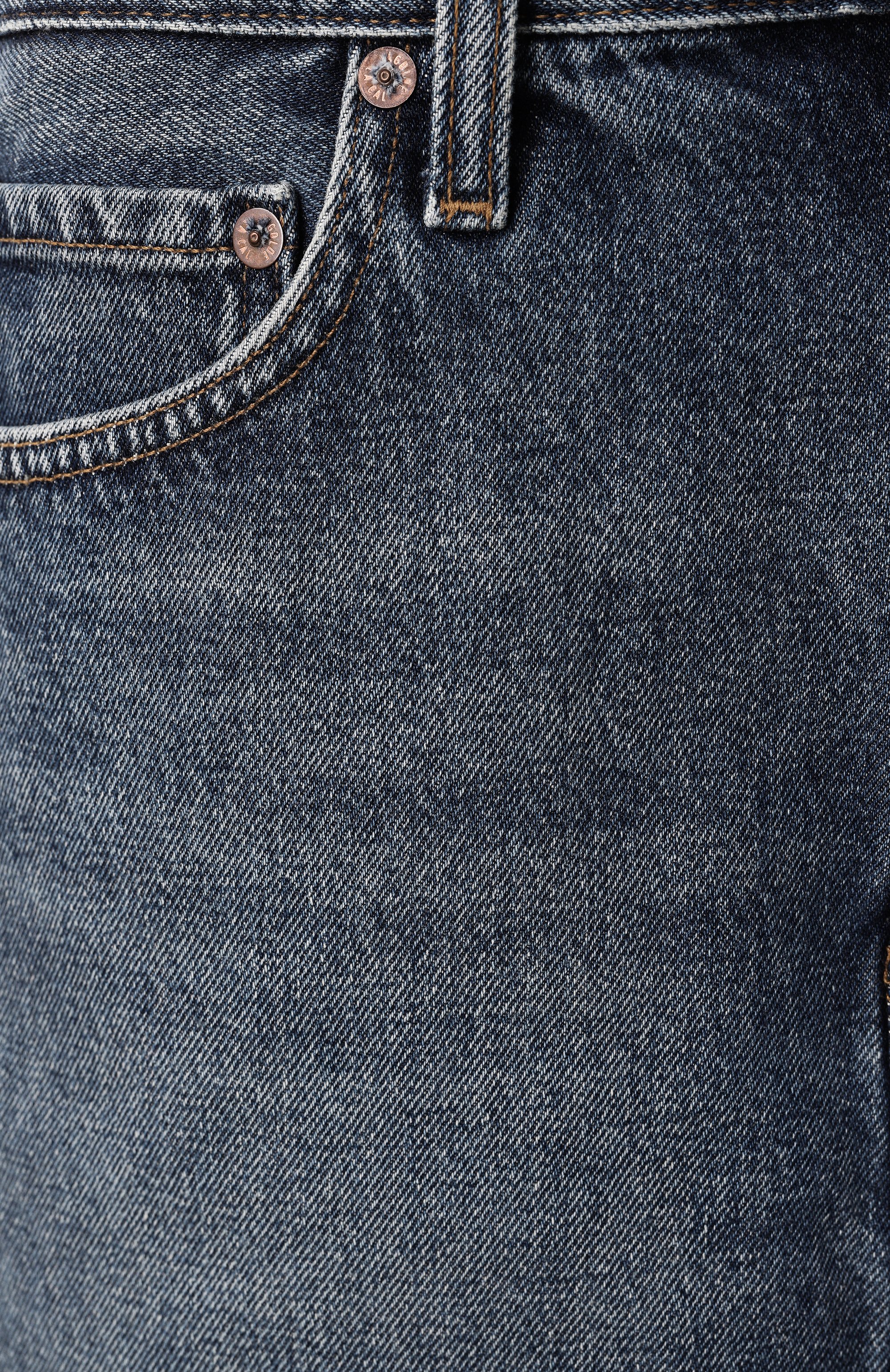 Джинсовая юбка AGOLDE синего цвета по цене 35150 руб., арт. A3061B1206, фото 5 Джинсовая юбка AGOLDE, арт. A3061B1206, фото 5