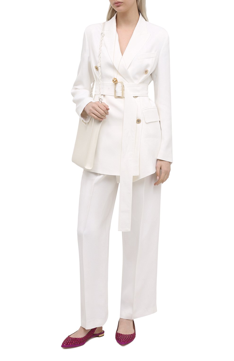 Замшевые балетки AQUAZZURA, арт. TQLFLAA0-SUE-EX0, фото 2