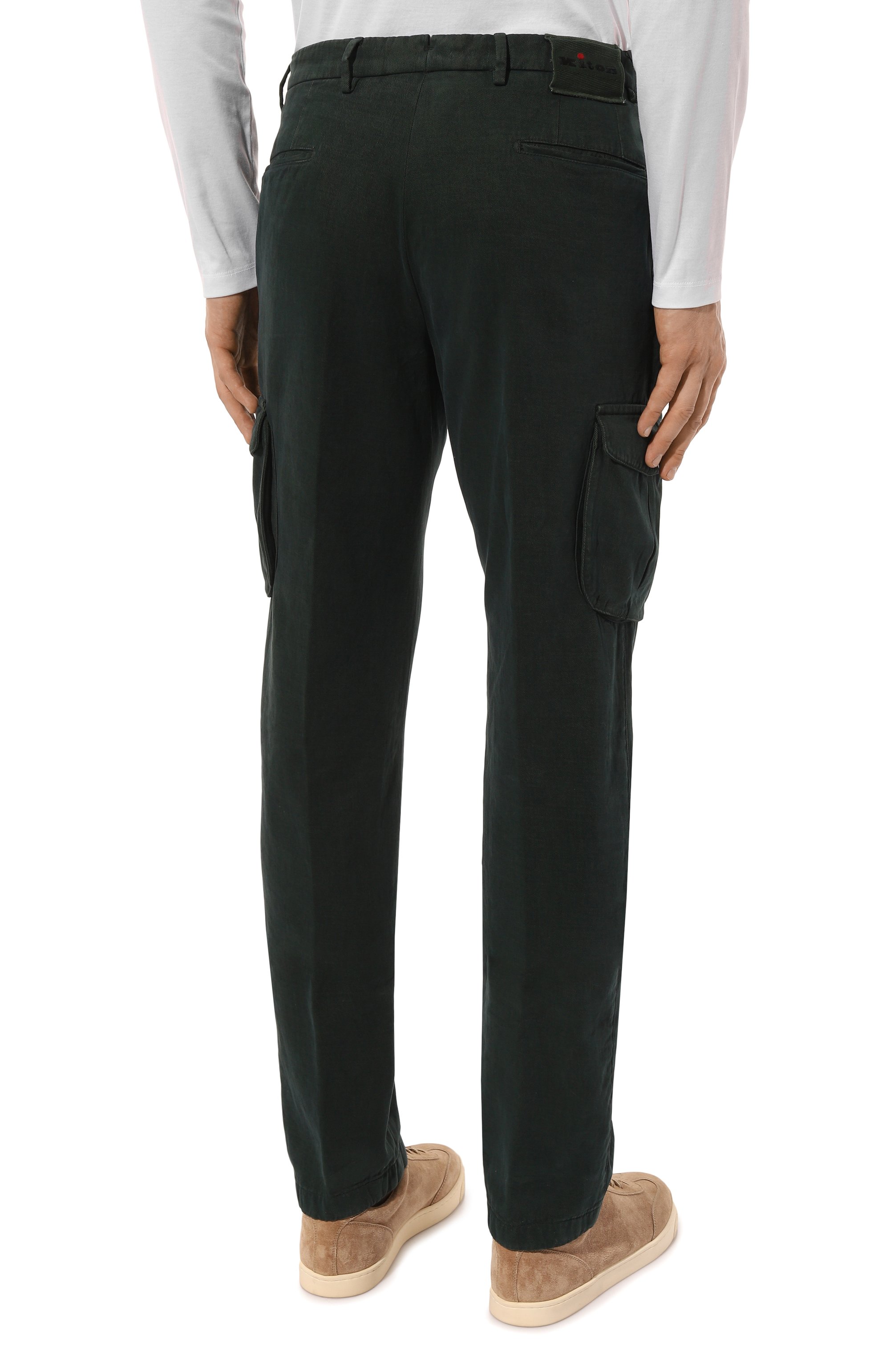 Брюки-карго из хлопка и кашемира KITON, арт. UFPPCAK0102F15, фото 4