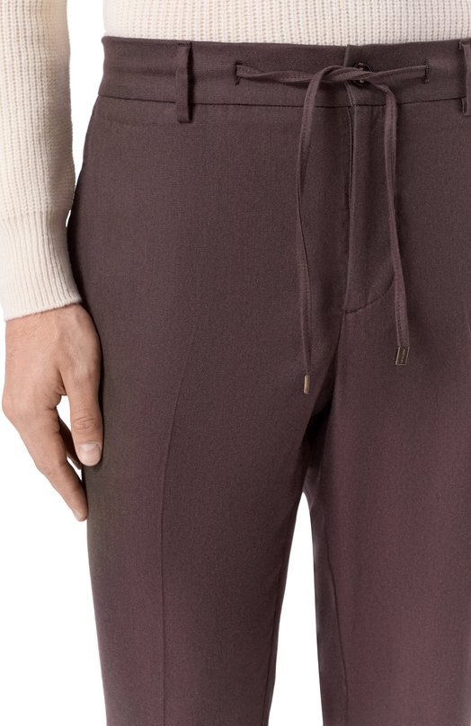 Брюки из хлопка и лиоцелла Berwich SPIAGGIA 20/AB1474 Коричневый  SPIAGGIA 20/AB1474 Фото 5