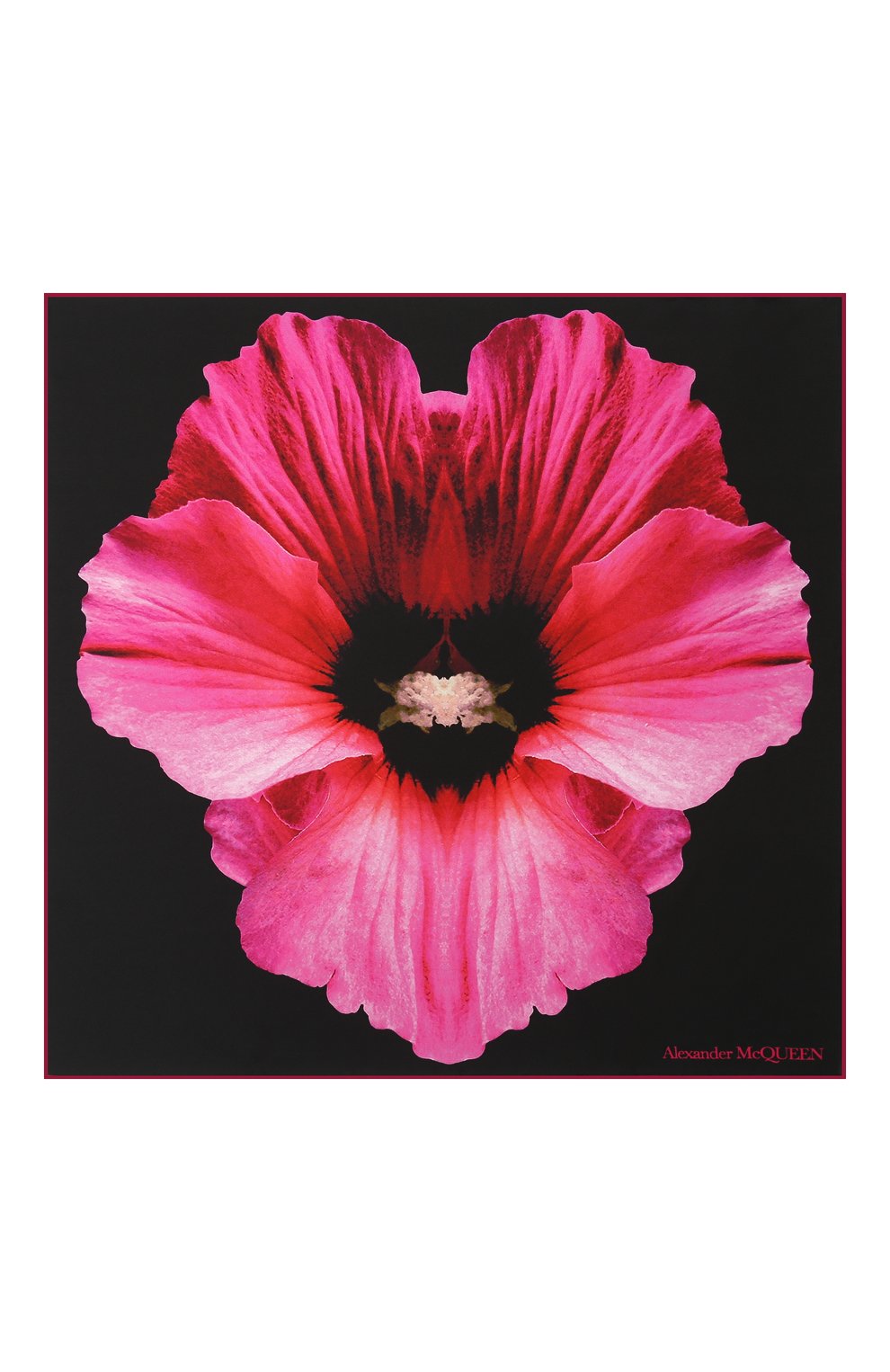 Шелковый платок ALEXANDER MCQUEEN, арт. 610622/3001Q, фото 3