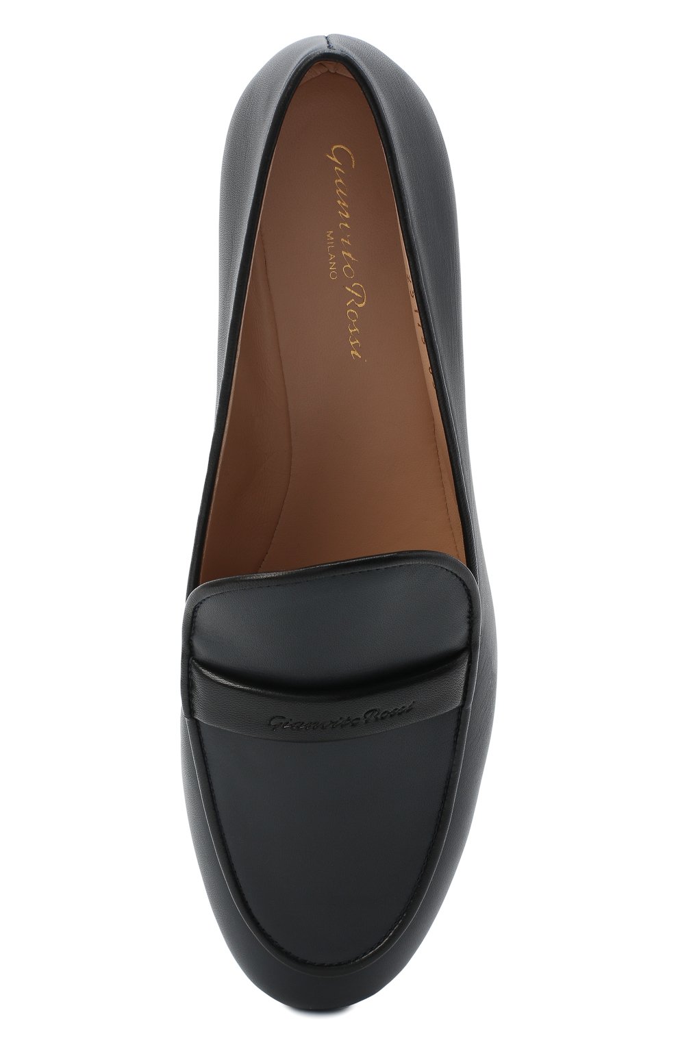 Кожаные лоферы maxime GIANVITO ROSSI синего цвета по цене 72700 руб., арт. G25173.10CU0.NAPDENE, фото 5 Кожаные лоферы maxime GIANVITO ROSSI, арт. G25173.10CU0.NAPDENE, фото 5