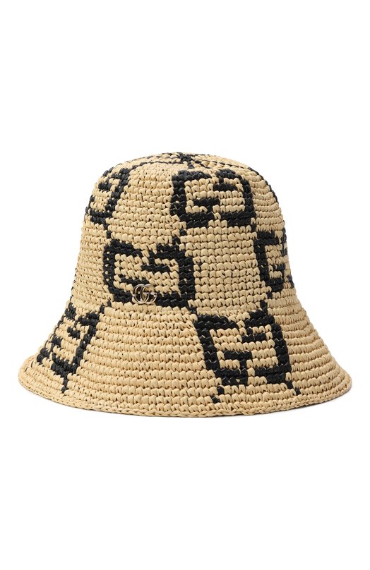 Панама из вискозы Gucci 795001/3HA1J Бежевый 795001/3HA1J