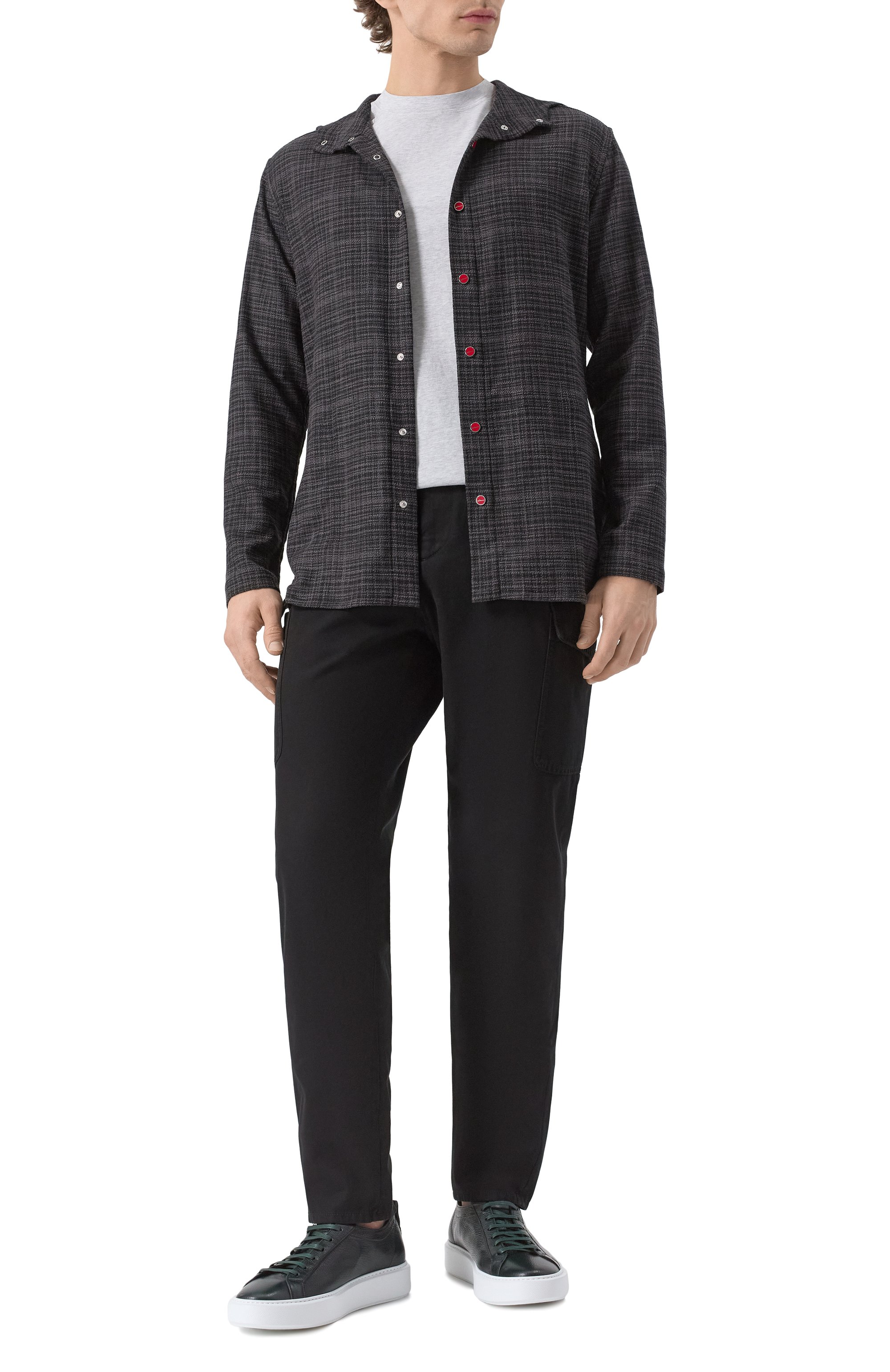 Рубашка из шерсти и шелка KITON, арт. UMCPETEK0617E16, фото 2