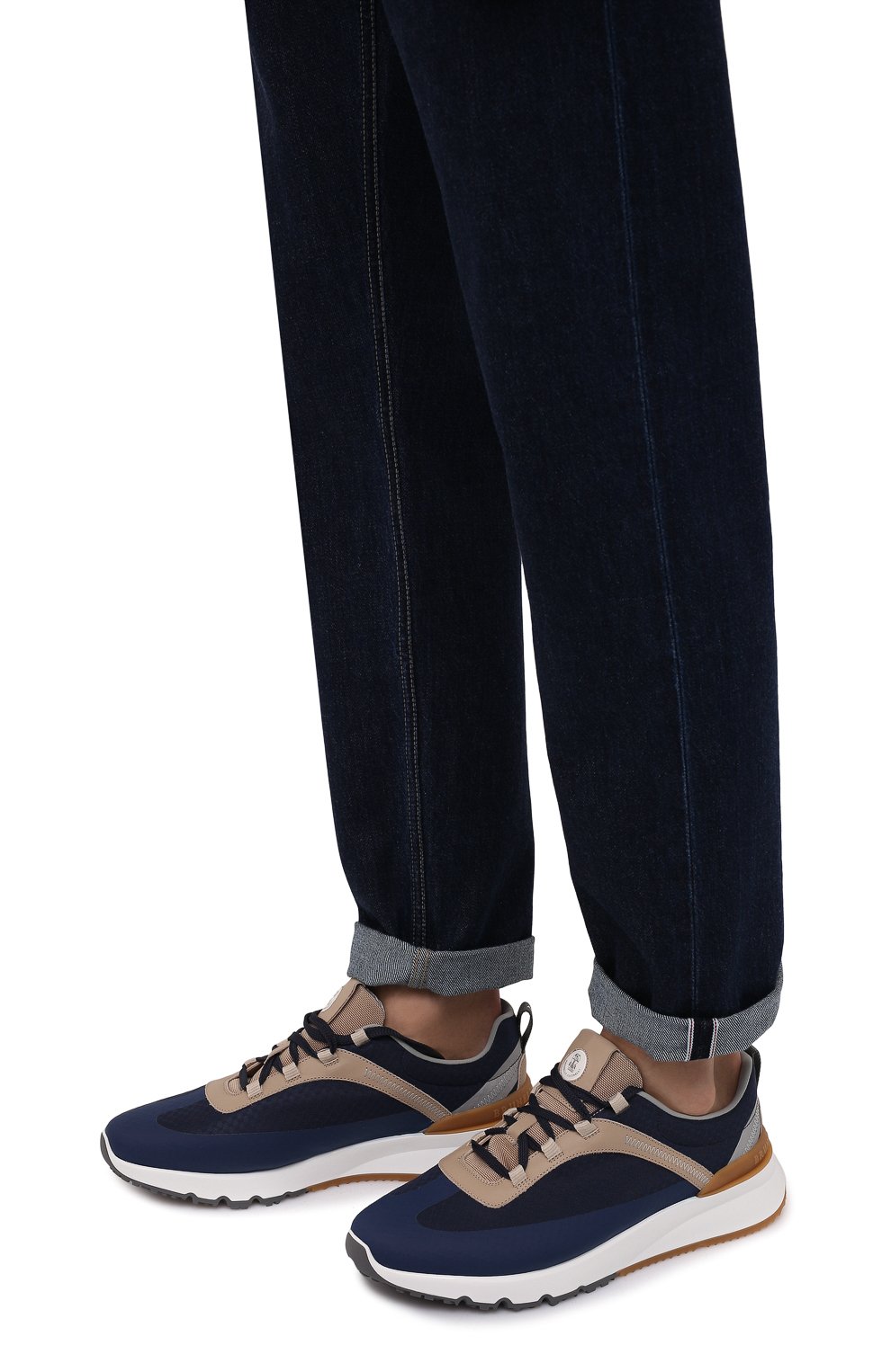 Комбинированные кроссовки BRUNELLO CUCINELLI, арт. MZUTBH0292, фото 3