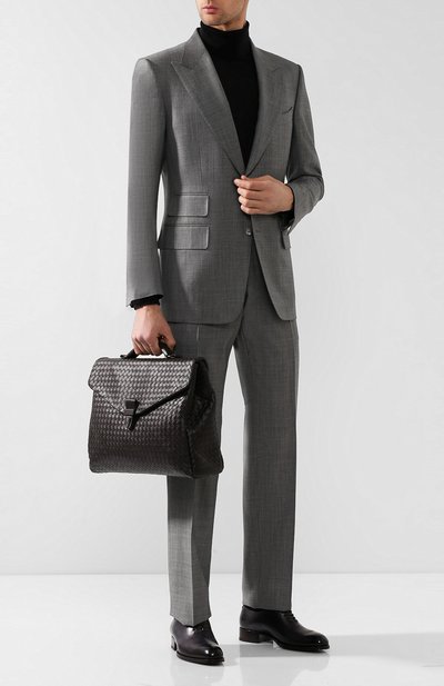 Кожаный портфель с плетением intrecciato BOTTEGA VENETA, арт. 122139/V4651, фото 2