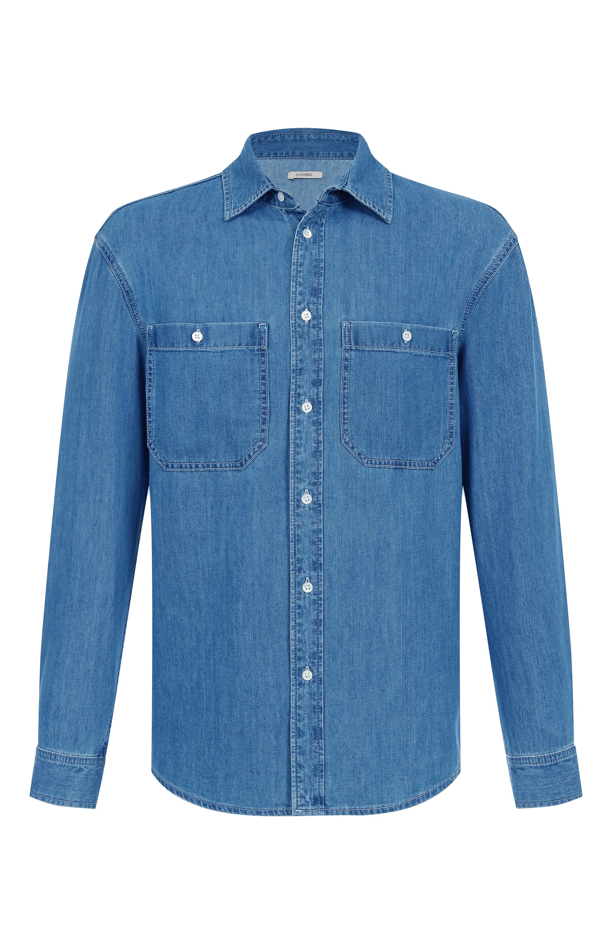 Джинсовая рубашка 12 STOREEZ, арт. 129671, фото 1