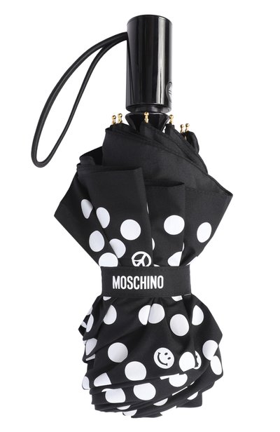 Складной зонт MOSCHINO черного цвета по цене 10750 руб., арт. 8939-0PENCL0SEA, фото 3 Складной зонт MOSCHINO, арт. 8939-0PENCL0SEA, фото 3