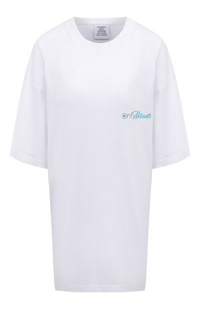 Женская хлопковая футболка VETEMENTS, арт. UA53TR160W 1611/W
