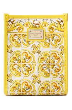 Женская сумка DOLCE & GABBANA желтого цвета, арт. BB9025_BE9025/AP026_1 | Фото 1 (Размер: mini; Драгоценные камни: Проставлено; Ремень/цепочка: На ремешке; Материал сплава: Проставлено; Материал: Текстиль)