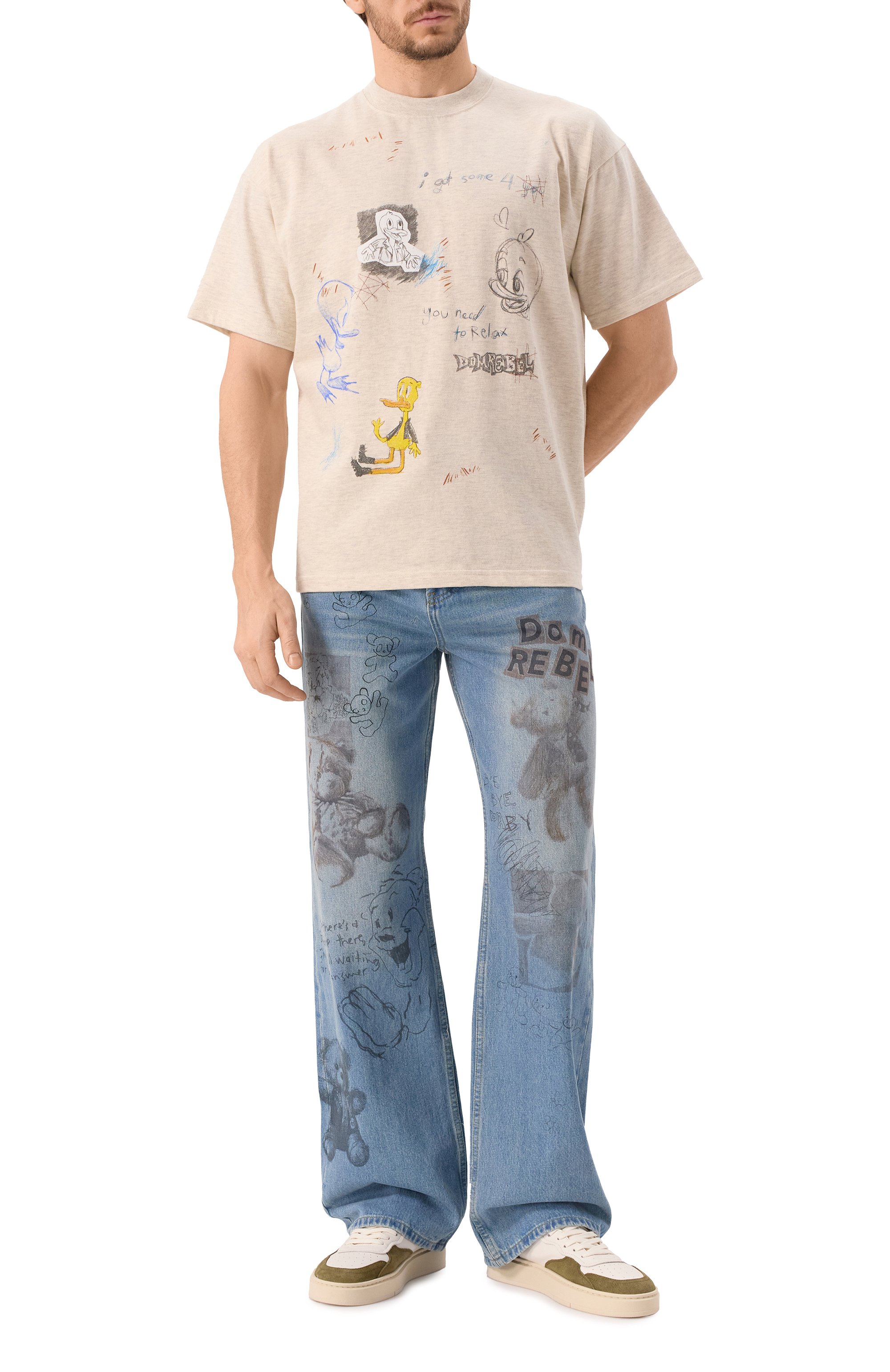 Хлопковая футболка DOMREBEL, арт. BEAKER/T-SHIRT, фото 2