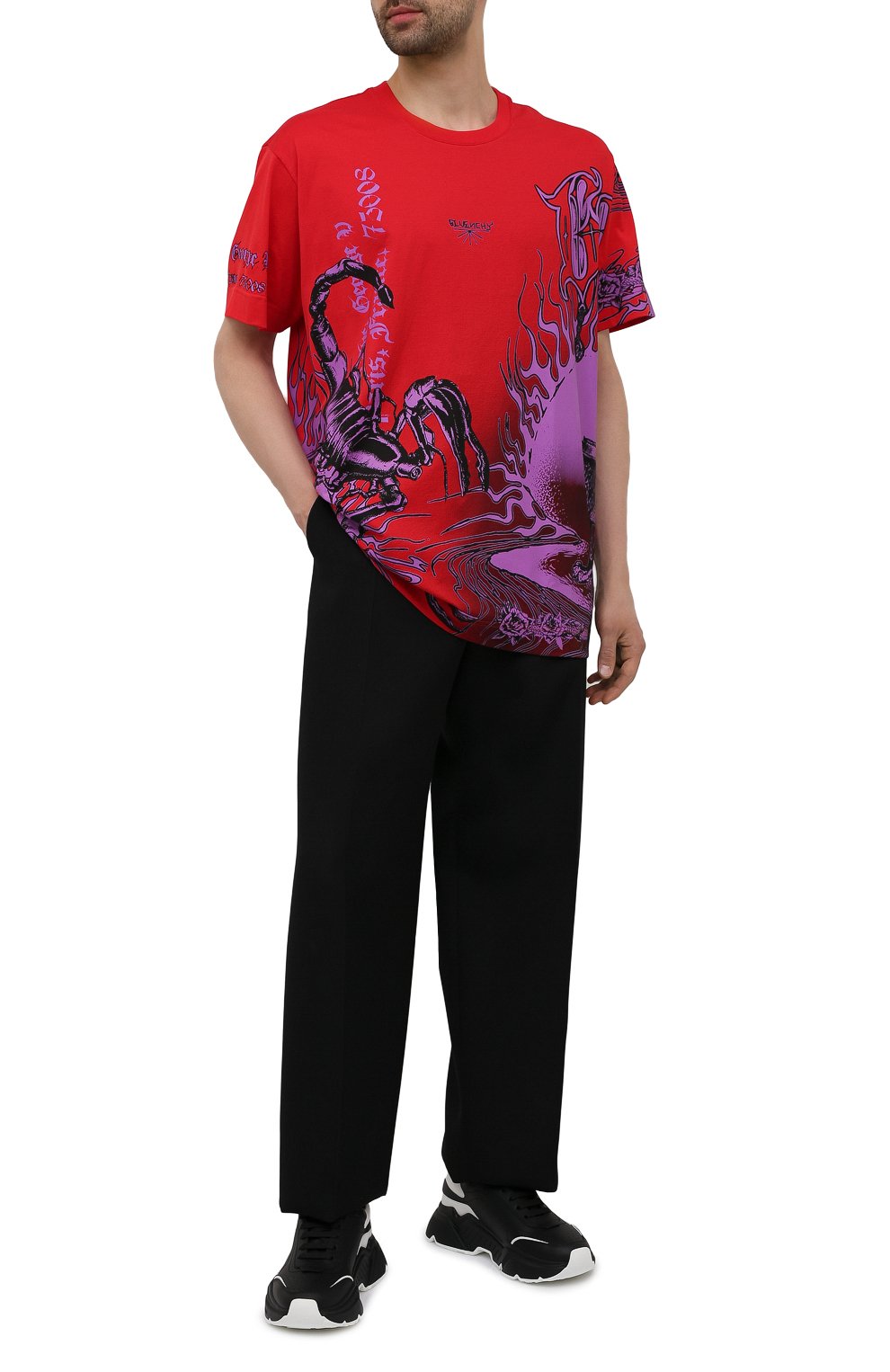 Хлопковая футболка GIVENCHY, арт. BM713Q3Y6B, фото 2