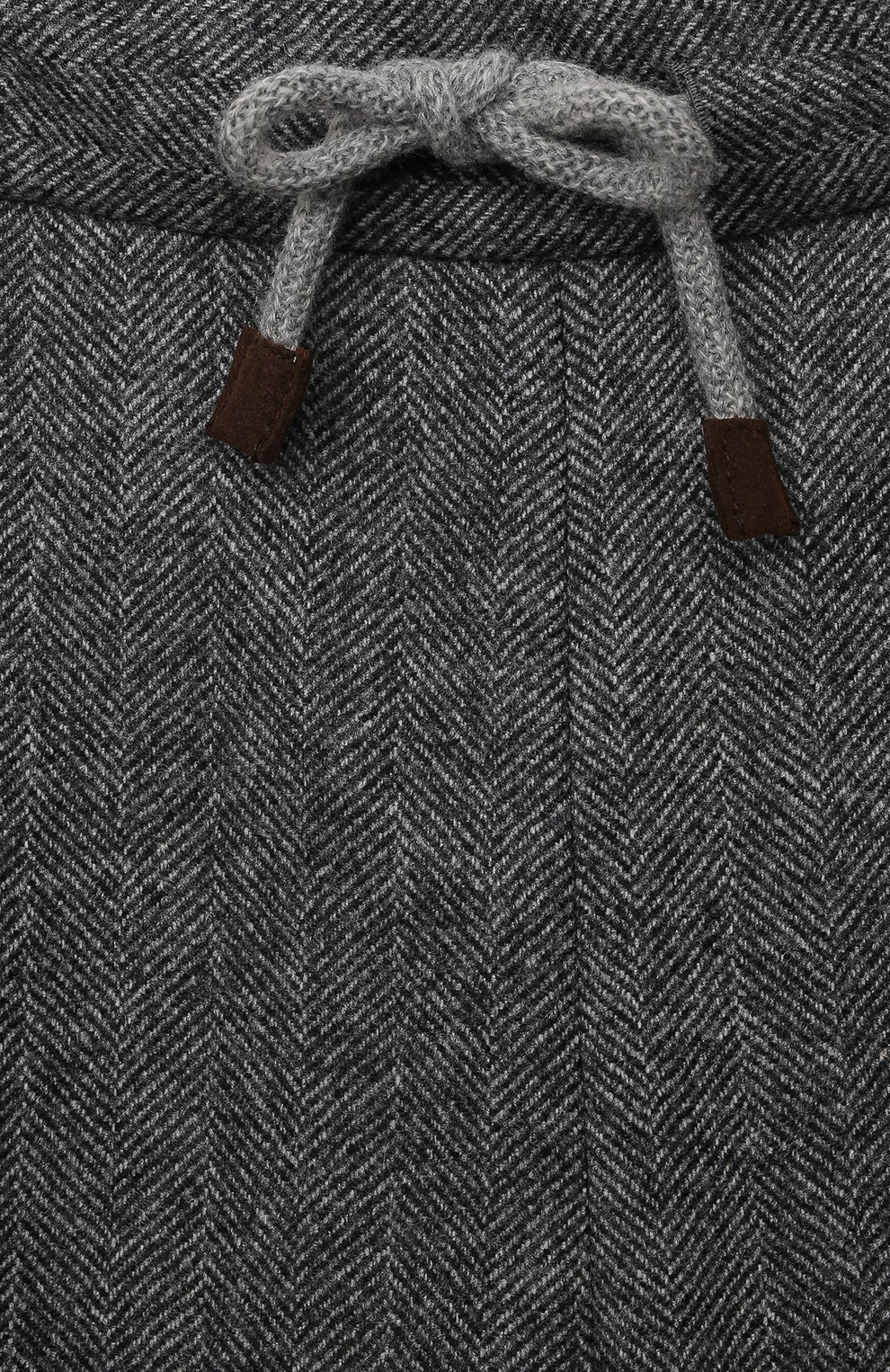 Шерстяные брюки BRUNELLO CUCINELLI темно-серого цвета по цене 52800 руб., арт. BE258P113A, фото 3 Шерстяные брюки BRUNELLO CUCINELLI, арт. BE258P113A, фото 3