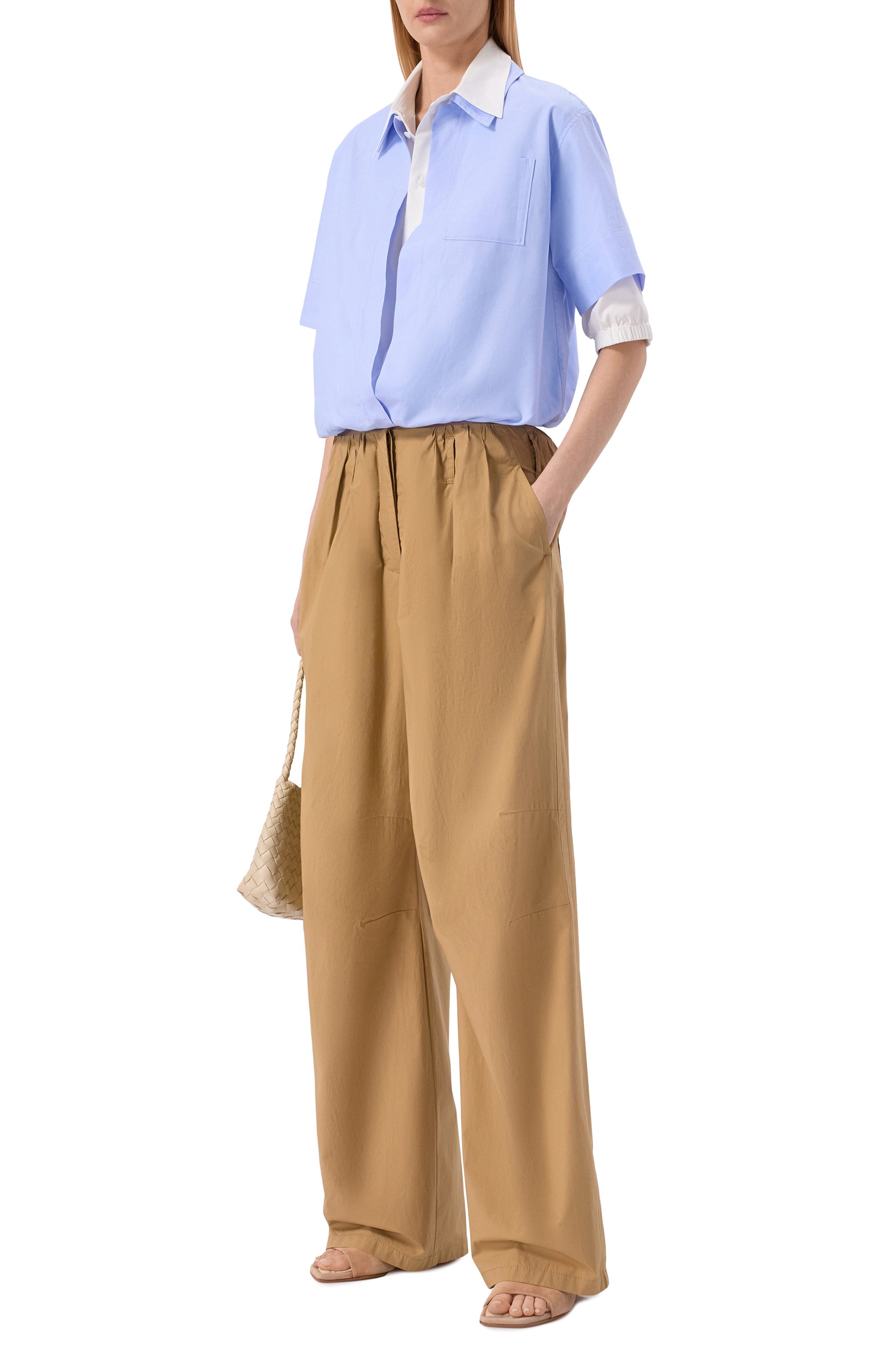 Хлопковые брюки DOROTHEE SCHUMACHER бежевого цвета по цене 43750 руб., арт. 448213, фото 2 Хлопковые брюки DOROTHEE SCHUMACHER, арт. 448213, фото 2