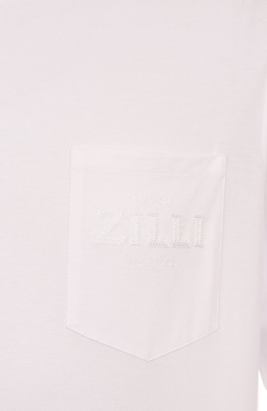 Хлопковая футболка Zilli TSR02IM0100VLEST0 Белый  TSR02IM0100VLEST0 Фото 6