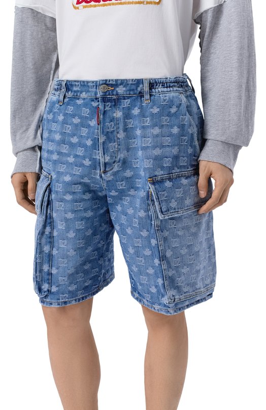 Джинсовые шорты Dsquared2 S74MU0980/D30023 Синий  S74MU0980/D30023 Фото 3