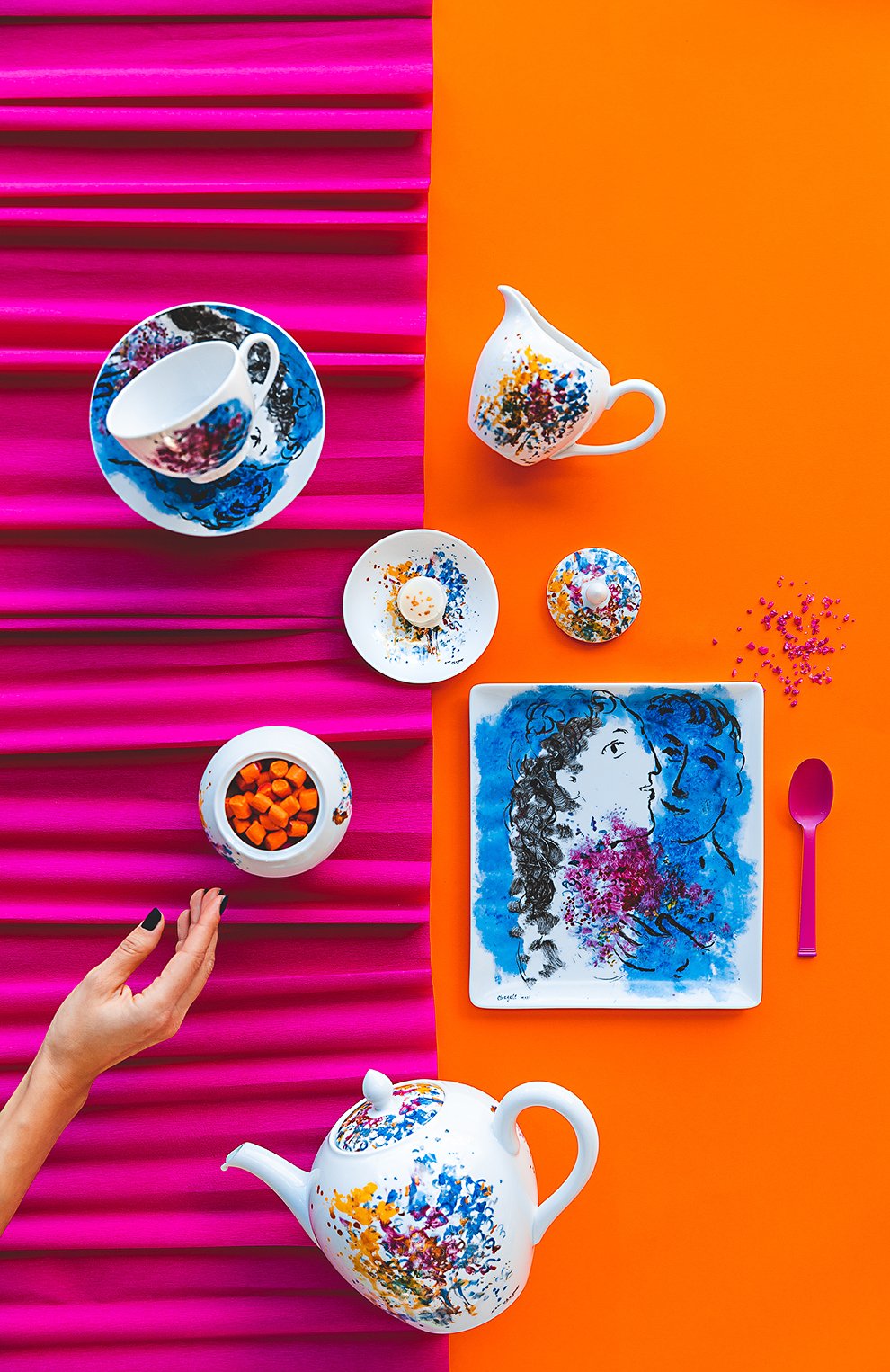 Блюдце для фруктов les bouquets de fleurs de marc chagall BERNARDAUD, арт. 1828/1304, фото 2