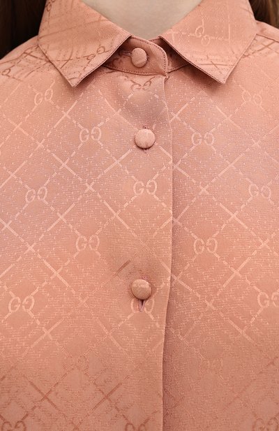Шелковая рубашка GUCCI, арт. 622196/ZADWP, фото 5