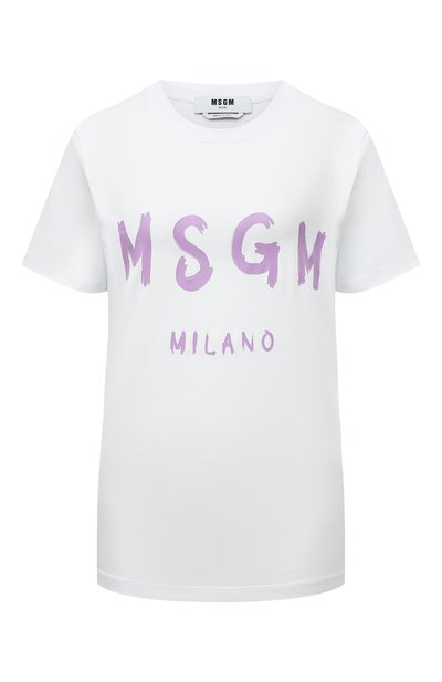 Женская хлопковая футболка MSGM, арт. 3341MDM510 227798
