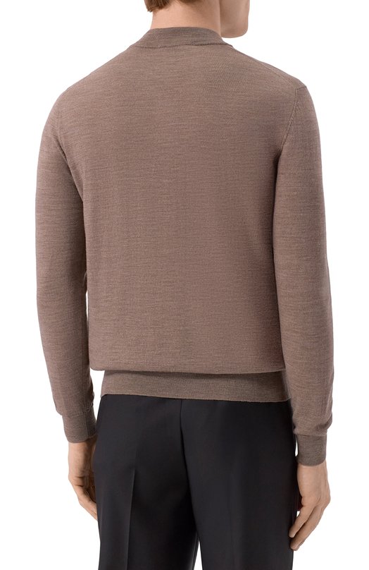 Шерстяной джемпер Andrea Campagna M5625-6687 Бежевый  M5625-6687 Фото 4